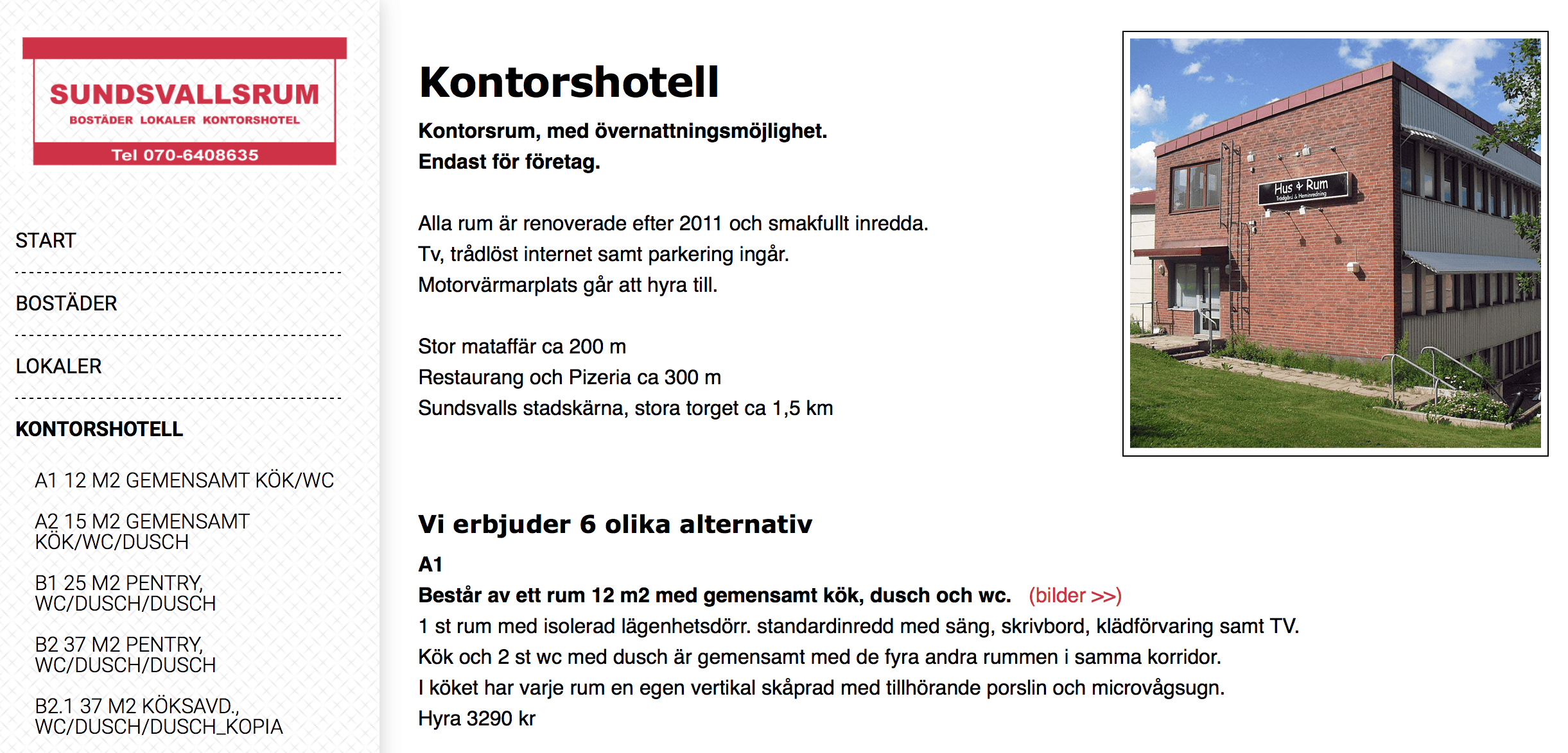 Kontorshotell Sundsvall